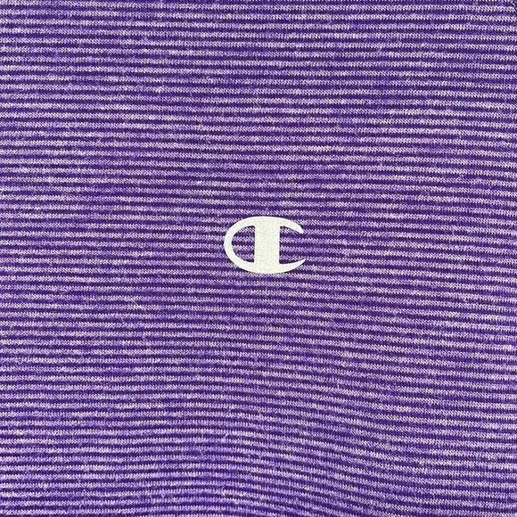 Champion Purple V-Neck Long Sleeve Shirt Size Small - Picture 4 of 8